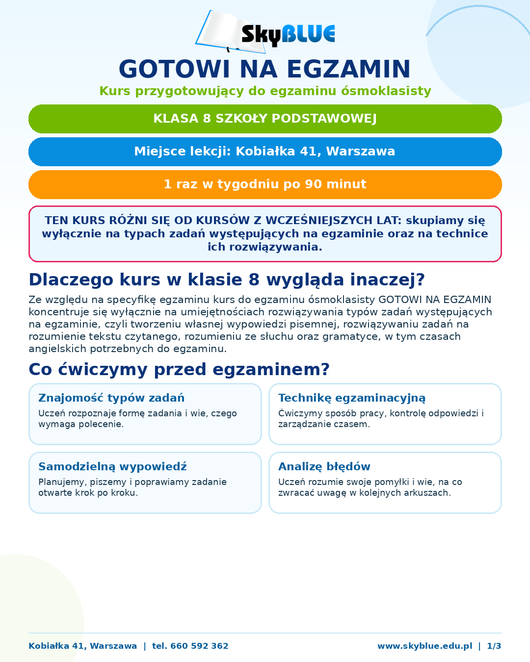 4. Gotowi na egzamin egzamin 8 klasisty częśc 1 z 3