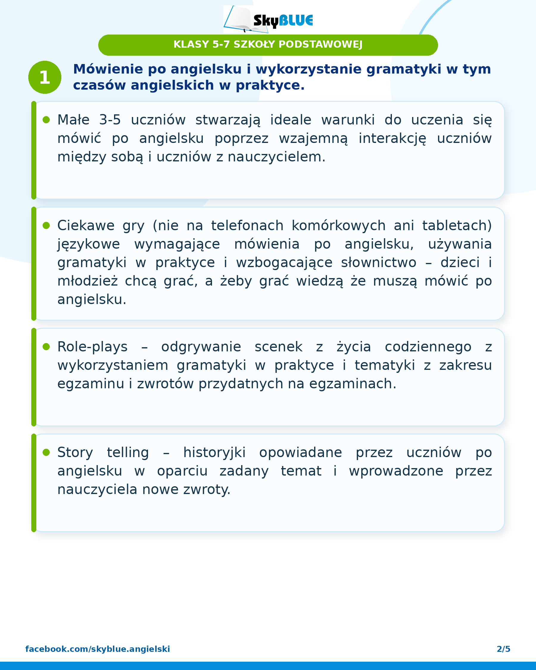 Rodzice stawiają cele.My je realizujemy część 2 z 5 KLASY 5 7